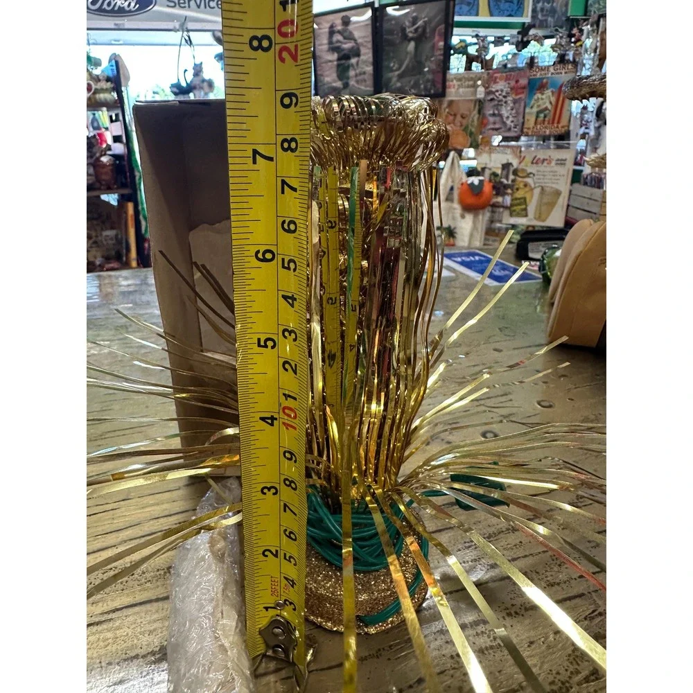 Vintage Tinsel Candle Light